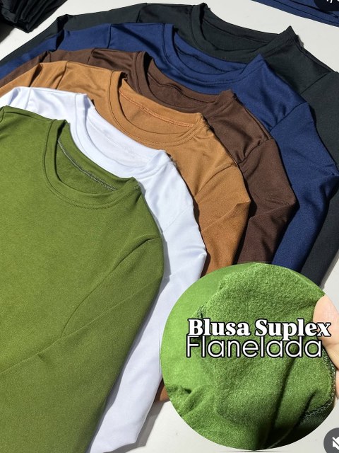Blusa Manga Longa Flanelada