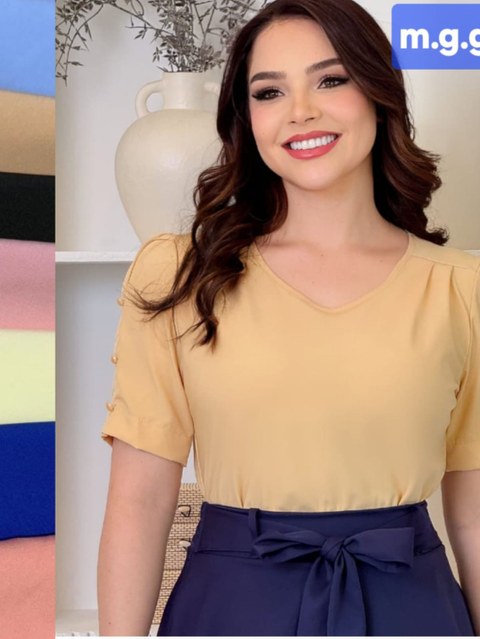 Blusa Manga Curta