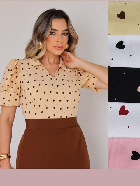 Blusa Manga Curta