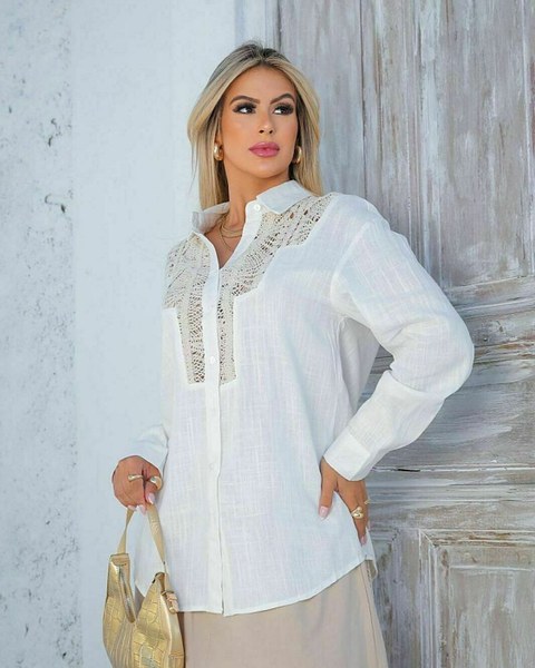 Camisa com croche