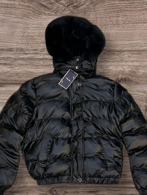 Jaqueta peluciada feminina