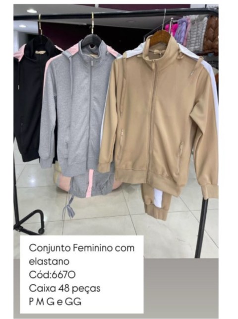 Conjunto Feminino com elastano