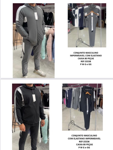 CONJUNTO MASCULINO COM ELASTANO IMPERMEAVEL