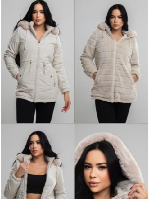 PARKA FEMININA DUPLA FACE