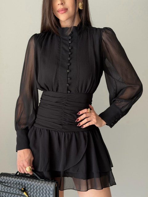 Vestido forrado socisl novidade muito linda