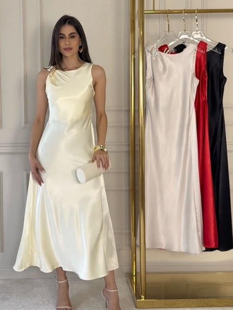 Vestido ceda social novidade muito linda