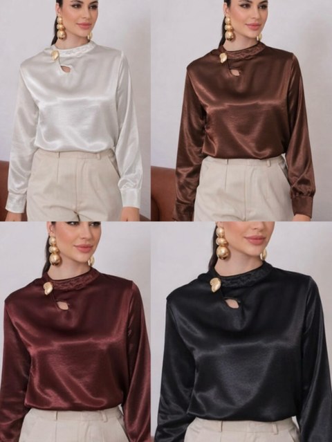 Blusa ceda social novidade bem linda