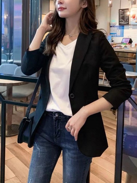 Blazer linho twil forrado social veste bem novidade