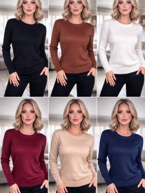 Blusa motal gola rendonda macio novidade cores linda