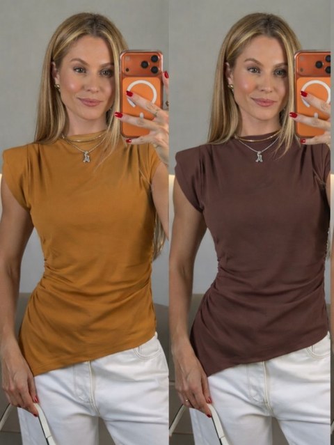 Blusa social decido com elastano novidade linda