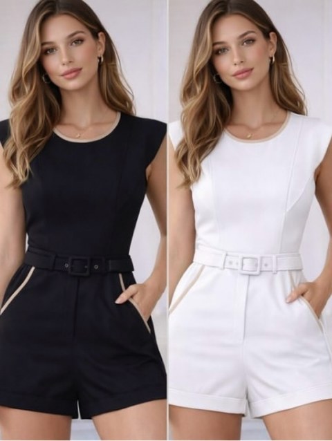 Conjunto linho novo com cinto social novidade