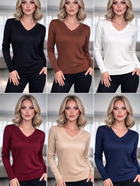 Blusa motal gola V macio novidade cores linda