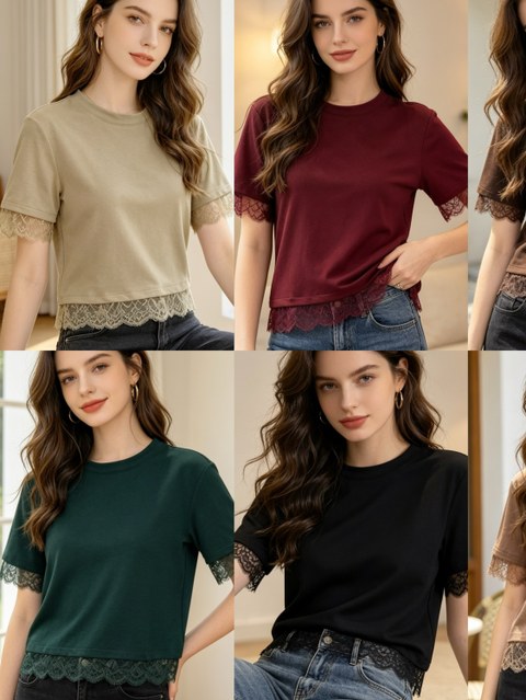 Blusa moletinho com renda social moda linda