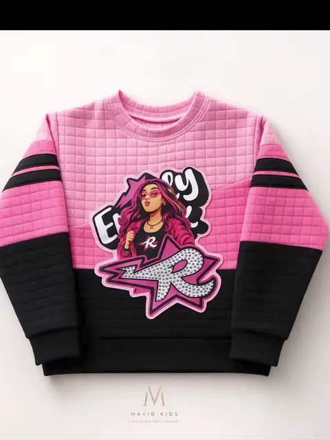 Blusa feminina infantil estampada multicolor