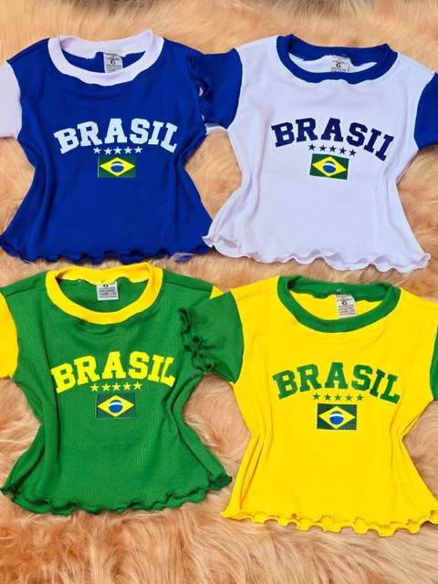Blusinha infantil e juvenil do Brasil