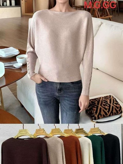 blusa de modal manga murcego com botao na manga importado