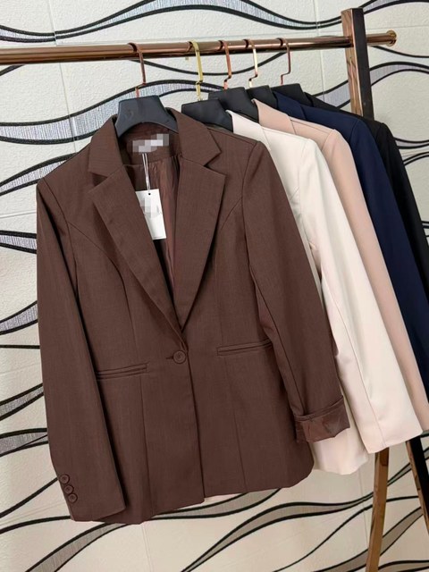 E66#blazer de luis twil forrado com bolso importado