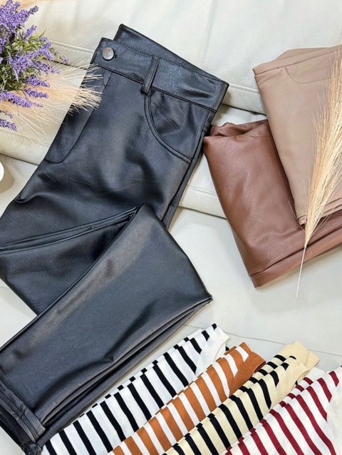 Calça resinada mais fino flnelado importado