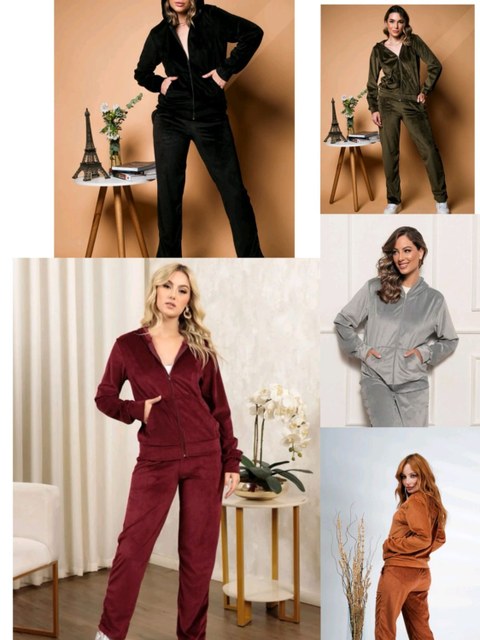 Conjunto veludo plus #123
