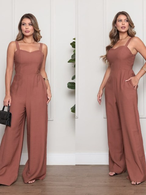 Macacão Feminino Pantalona Elegante