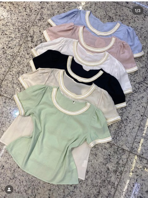 Blusa com bordado feminina    Enzo
