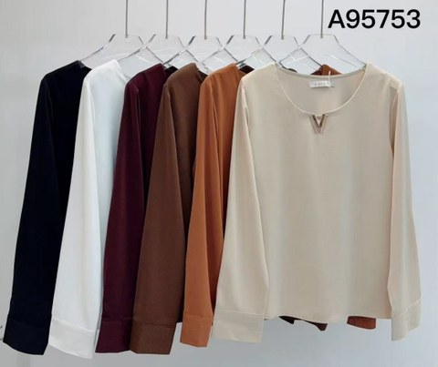Blusa manga longa feminina   Enzo