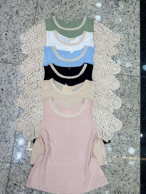 Blusa manga bordada feminina   Enzo