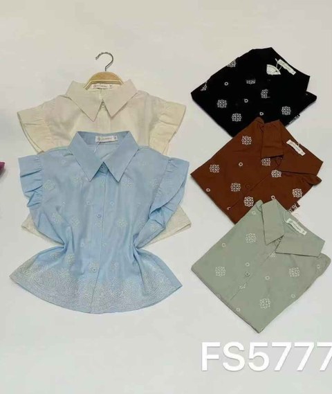 Camisa cropped com bordado feminina    Enzo