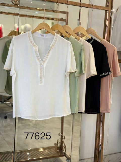 Blusa manga curta feminina   Enzo