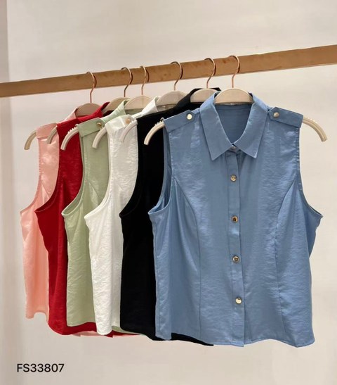 Blusa sem manga feminina    Enzo