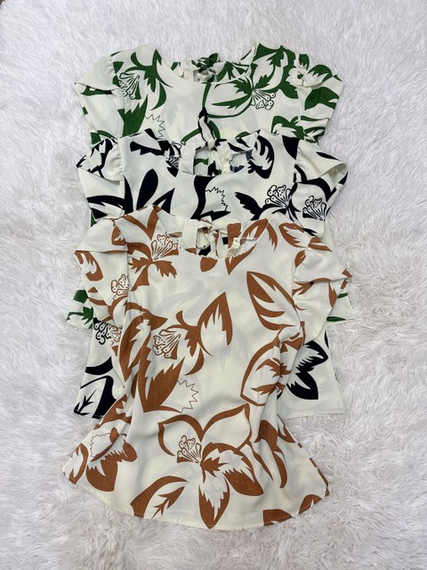 Blusa manga curta feminina   Enzo