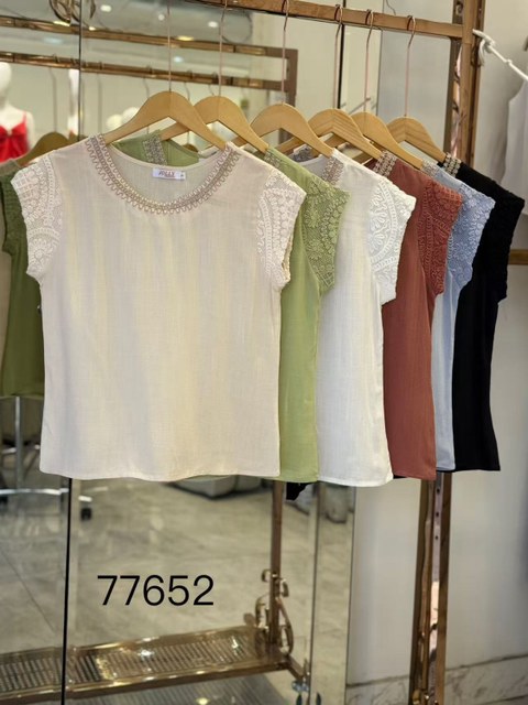 Blusa manga curta feminina    Enzo