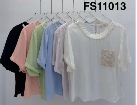 Blusa manga curta feminina   Enzo