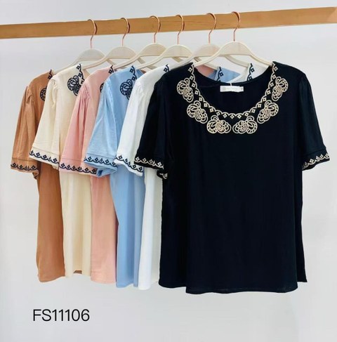 Blusa manga curta feminina    Enzo