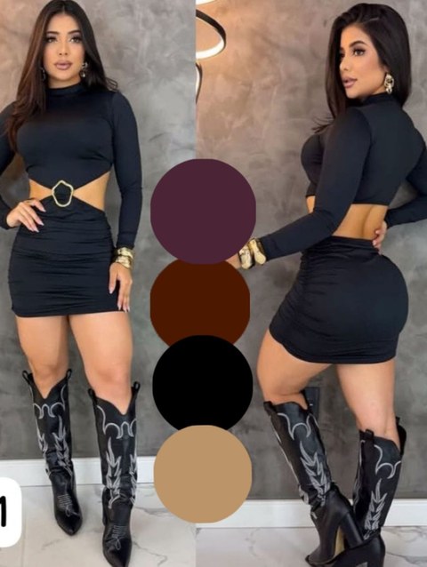 Vestido curto Bianca