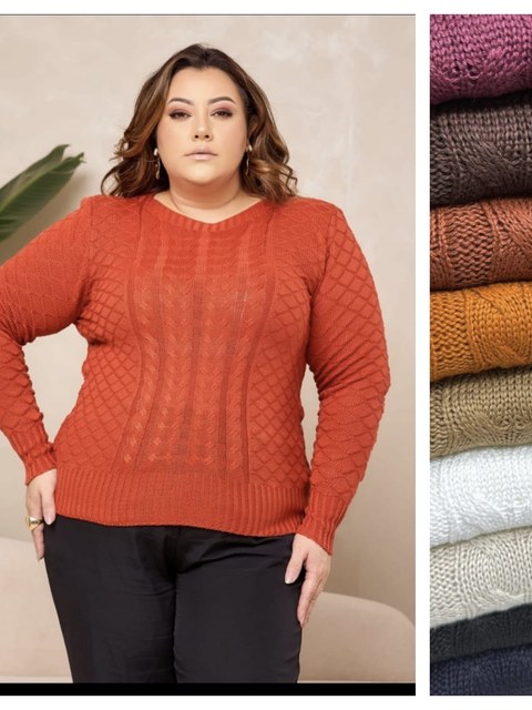 Blusa manga  longa GG Elisa linda moda