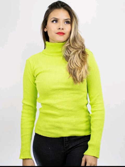 Blusa gola  alto  Elisa linda moda