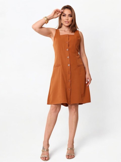 Vestido midi feminino