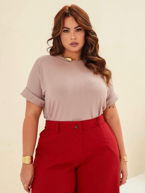 Blusa feminina manga japonesa plus size
