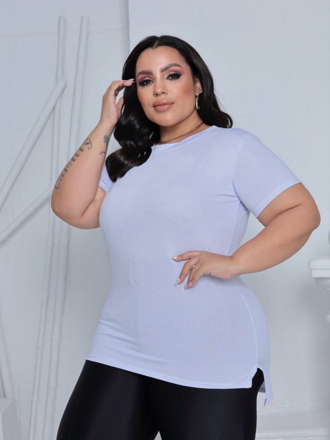 Blusa dryfit feminina plus size tampa bumbum