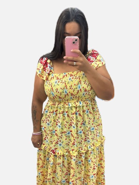 Vestido longo feminino - Plus Size