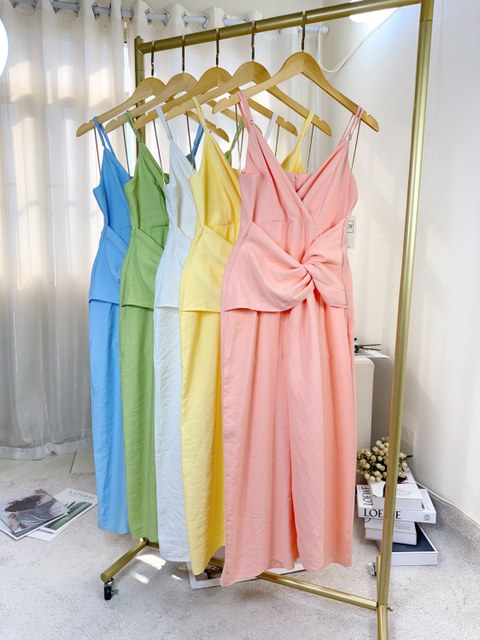 Fancy modas vestido alça com decote