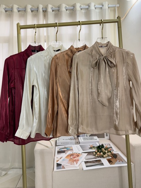 Fancy modas blusa acetinada