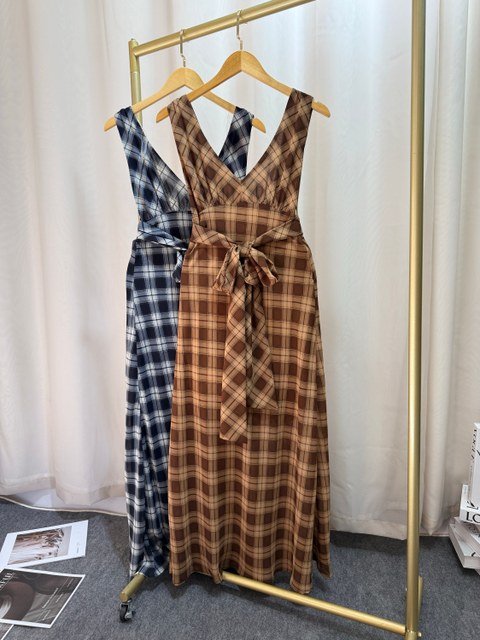 Fancy modas vestido xadrez