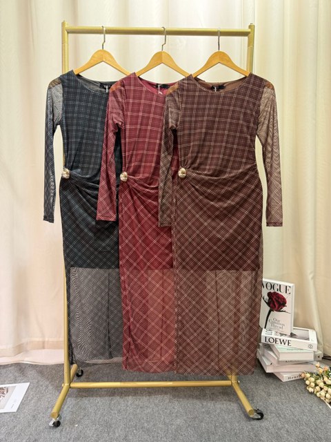 Fancy modas vestido xadrez