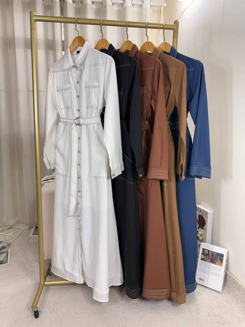 Fancy modas vestido manga longa