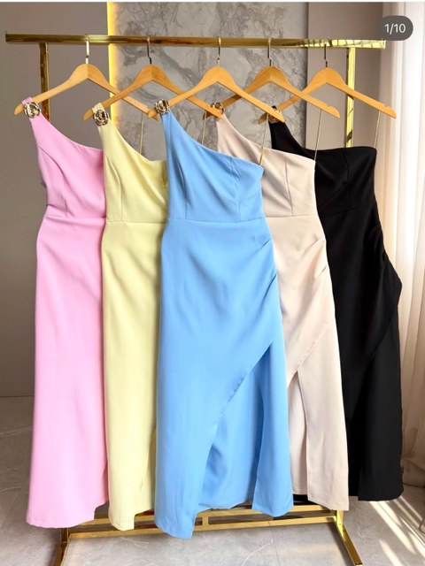 Fancy modas vestido fenda