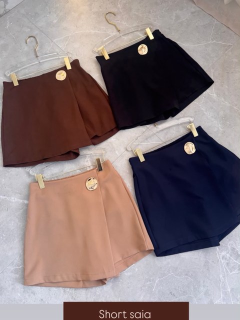 Fancy modas shorts saia alfaiataria