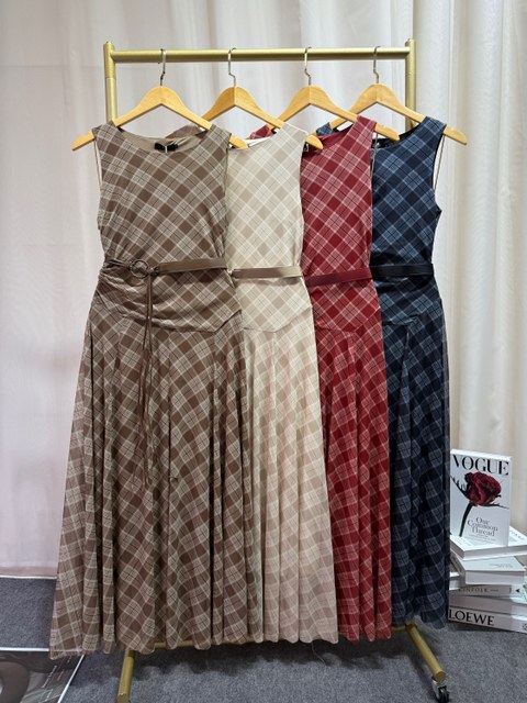 Fancy Modas Vestido xadrez