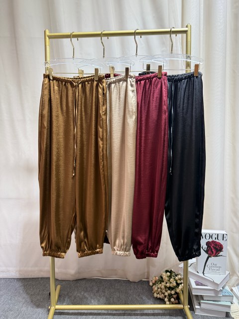 Fancy modas calça cetim